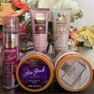 🆕🪻 SPA LUXURY 5-PIECE BODY CARE COLLECTION. BRAND NEW FULL SIZE.